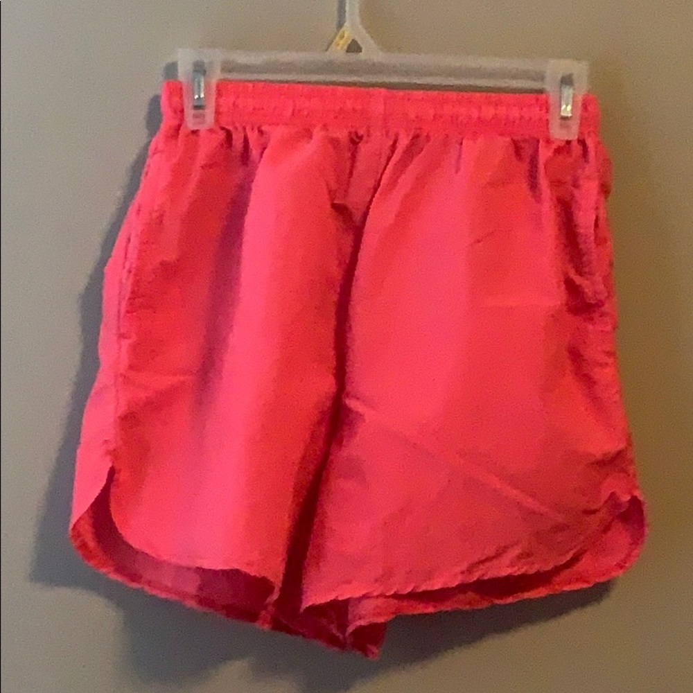 Pink sports shorts